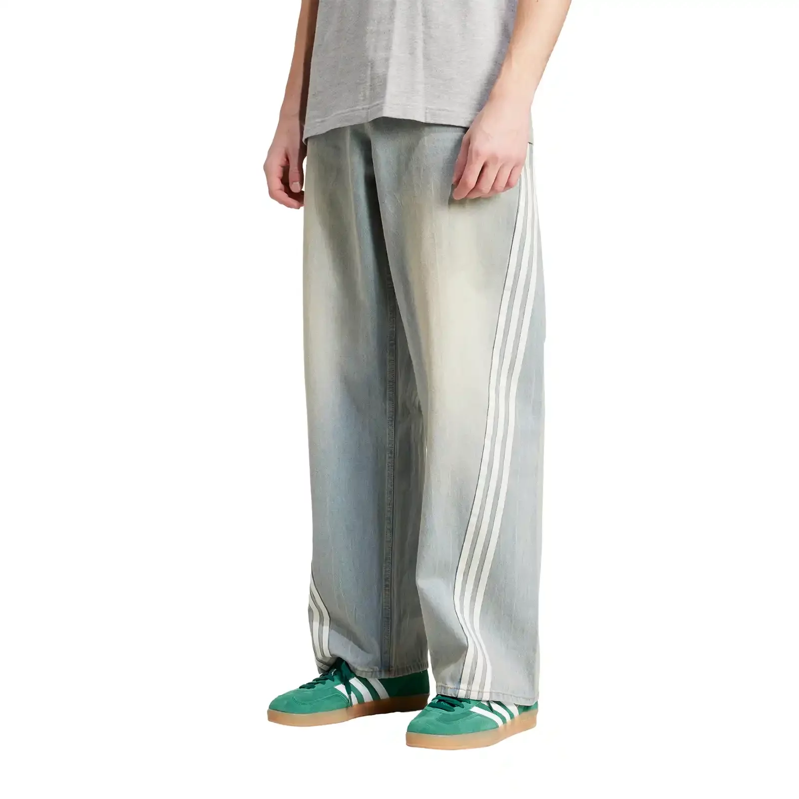 ☆人気【ADIDAS】☆ADILENIUM SEASON 3 LOOSE FIT DENIM PANTS☆ Spodnie i legginsy adidas Adilenium Season 3 Loose Fit Denim