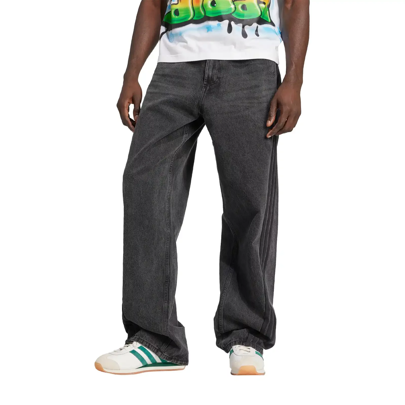 ADIDAS【送料込】ADILENIUM 3 LOOSE FIT DENIM PANTS Pants and leggings adidas Adilenium Season 3 Loose Fit Denim