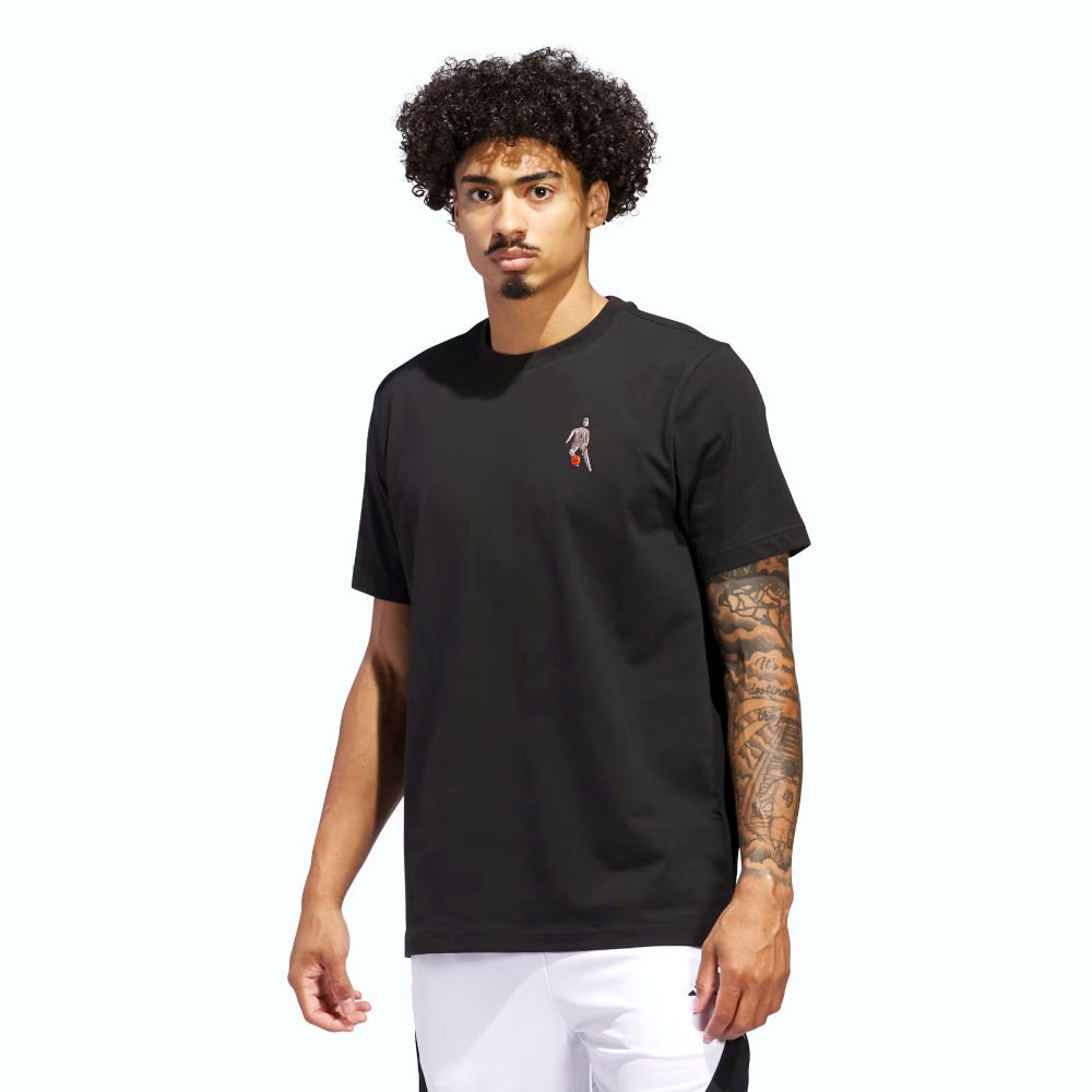 adidas Hoops for All Graphic T-shirt Black [JI7103] - skstore.eu