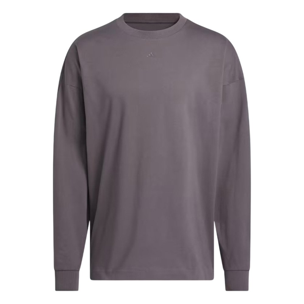 ◆adidas◆ Basketball Long Sleeve Tee Grey JC7835 adidas Basketball Long Sleeve Tee (Gender Neutral) - Grey