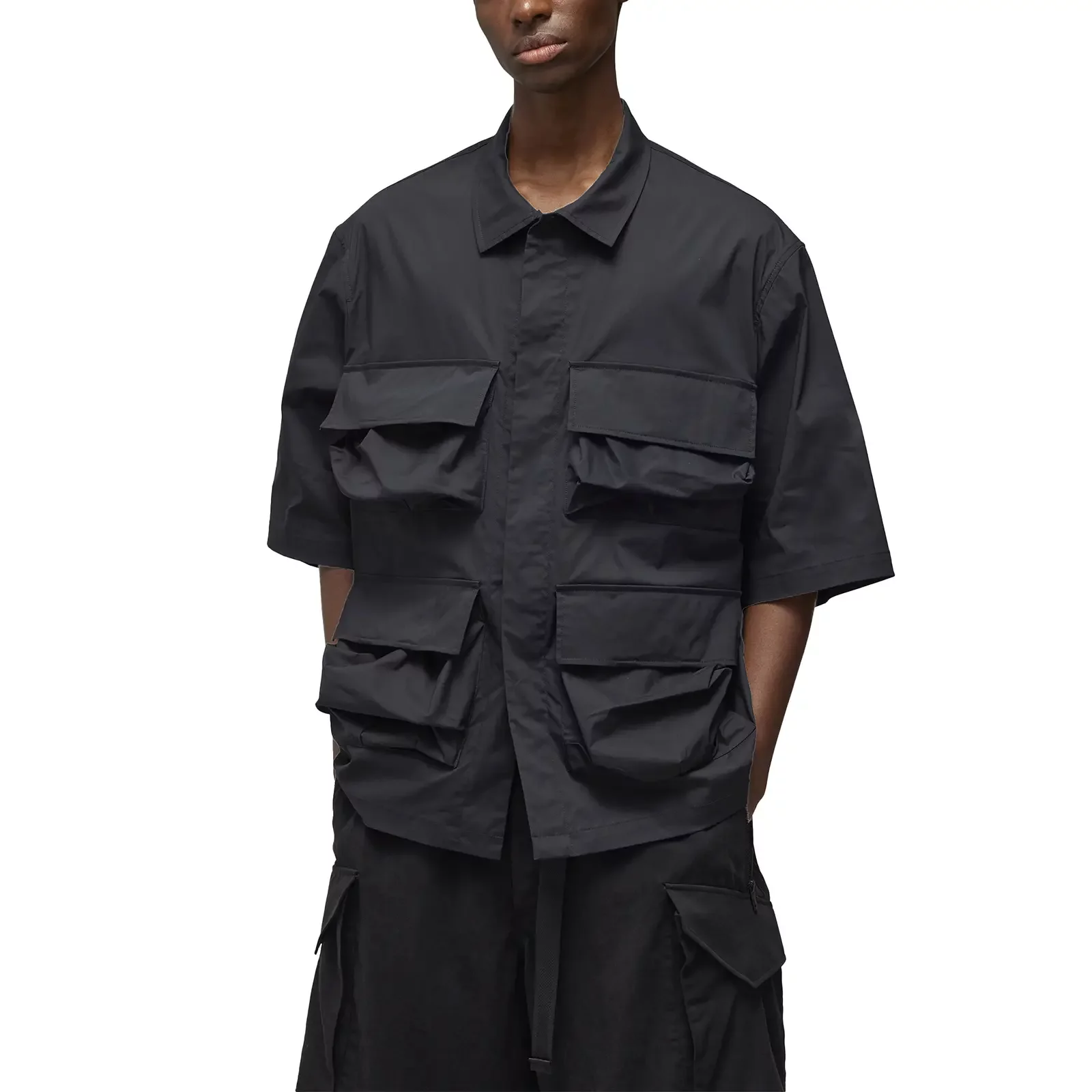 3 Short Sleeve Pocket Shirt 'Black' (IV5657) - adidas out