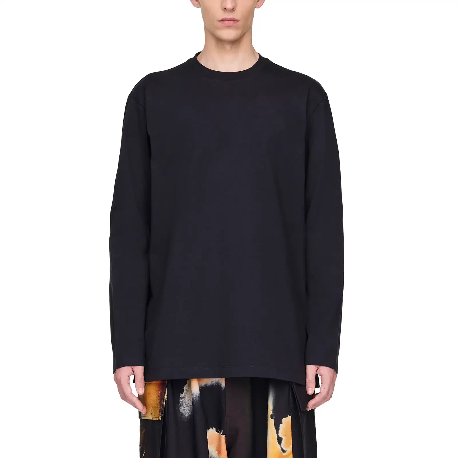 T-shirts adidas Y-3 Graphic Long Sleeve Tee 'Black' (JX4747