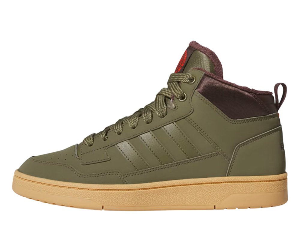 カイト adidas Rapid Court Mid Winterized shoes Green [JR0184