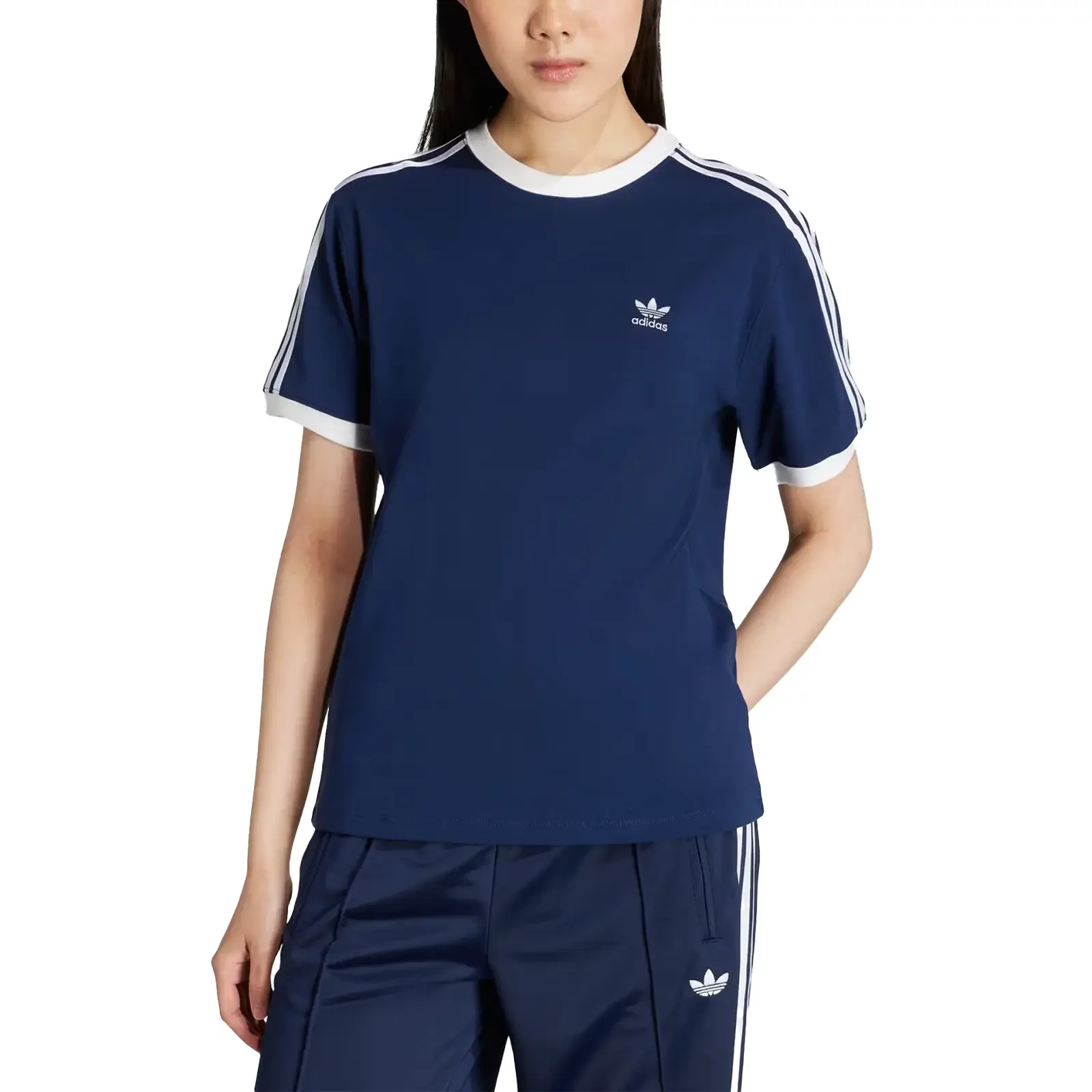 ★ adidas★ 3S T Night Indigo JY4852 T-shirts adidas 3-Stripes T-Shirt W 'Night Indigo' (JY4852