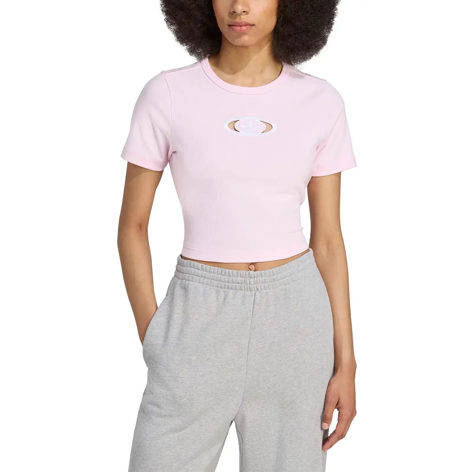 ちゃんみな PINK T-SHIRT AOD3 T-shirts adidas Campus 2000 Cut Out Rib T-Shirt W 'Pink