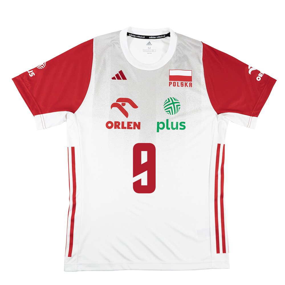 adidas Polska Volleyball Official Jersey MB (Home) Leon White