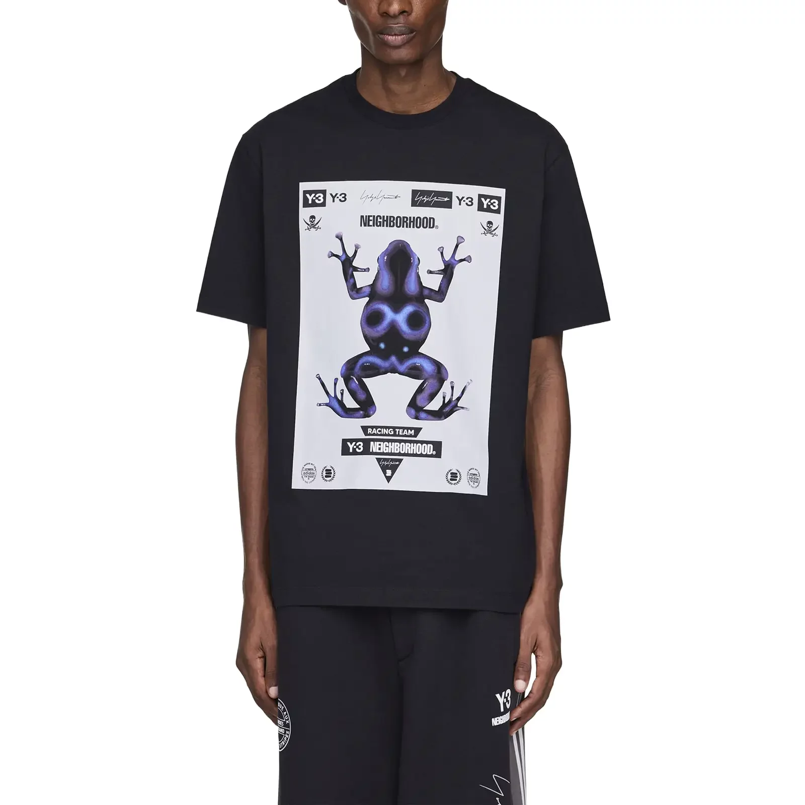 T-shirts adidas Y-3 x Neighborhood Football Jersey 'Black' (JW6998