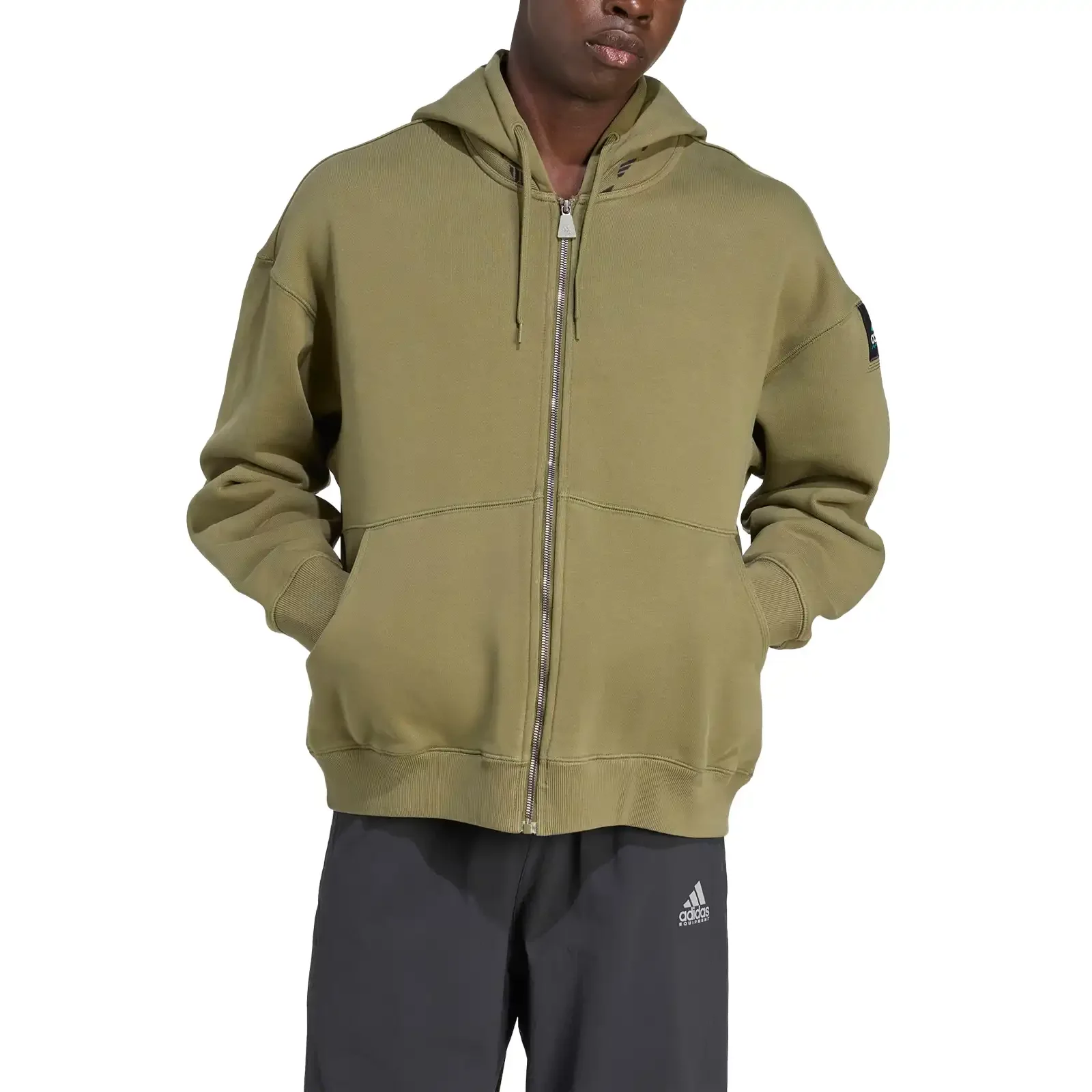 Sweatshirts adidas EQT Fleece Full-Zip Hoodie 'Focus Olive