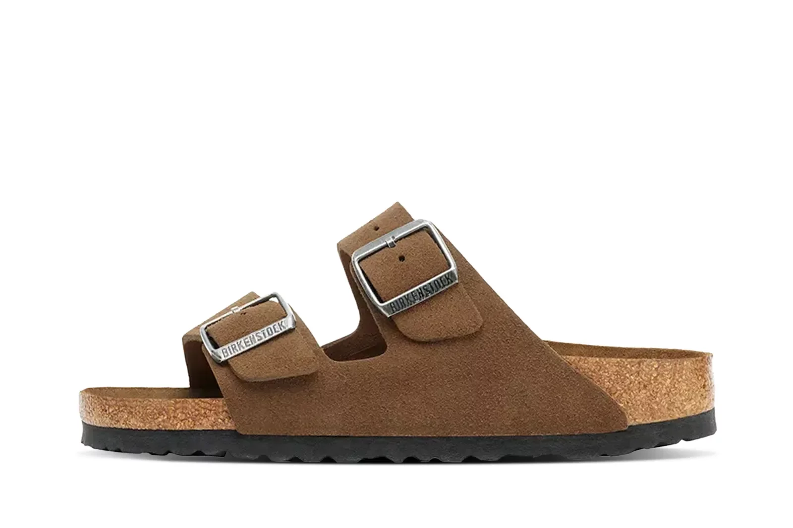 Sandals and slippers Birkenstock Arizona Suede Leather 'Dark Tea