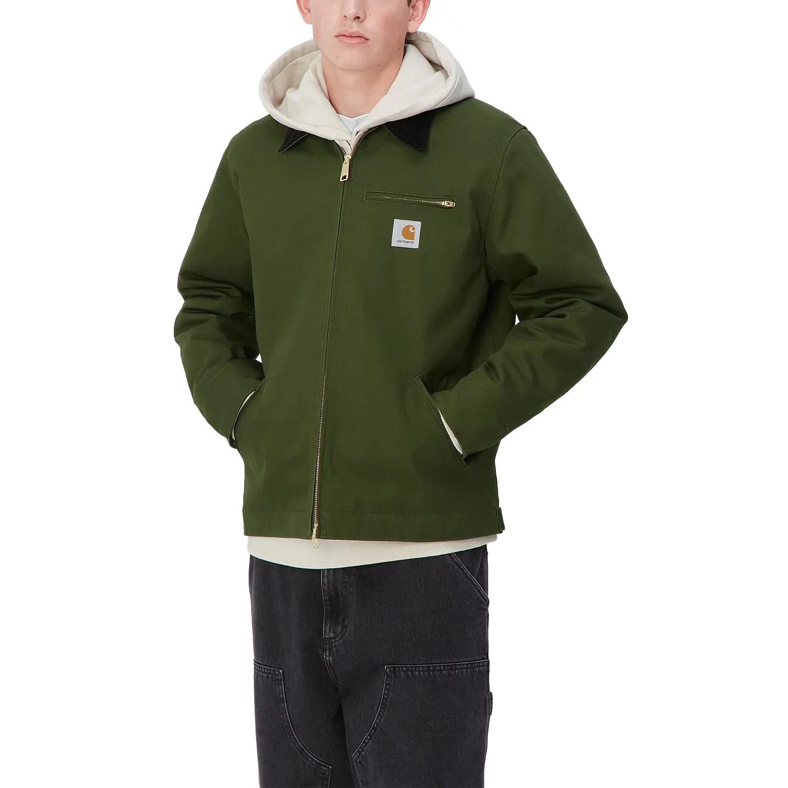 ジャケット・アウター Carhartt WIP DETROIT JACKET Tarragon Jackets Carhartt WIP Detroit Jacket 'Tarragon Black