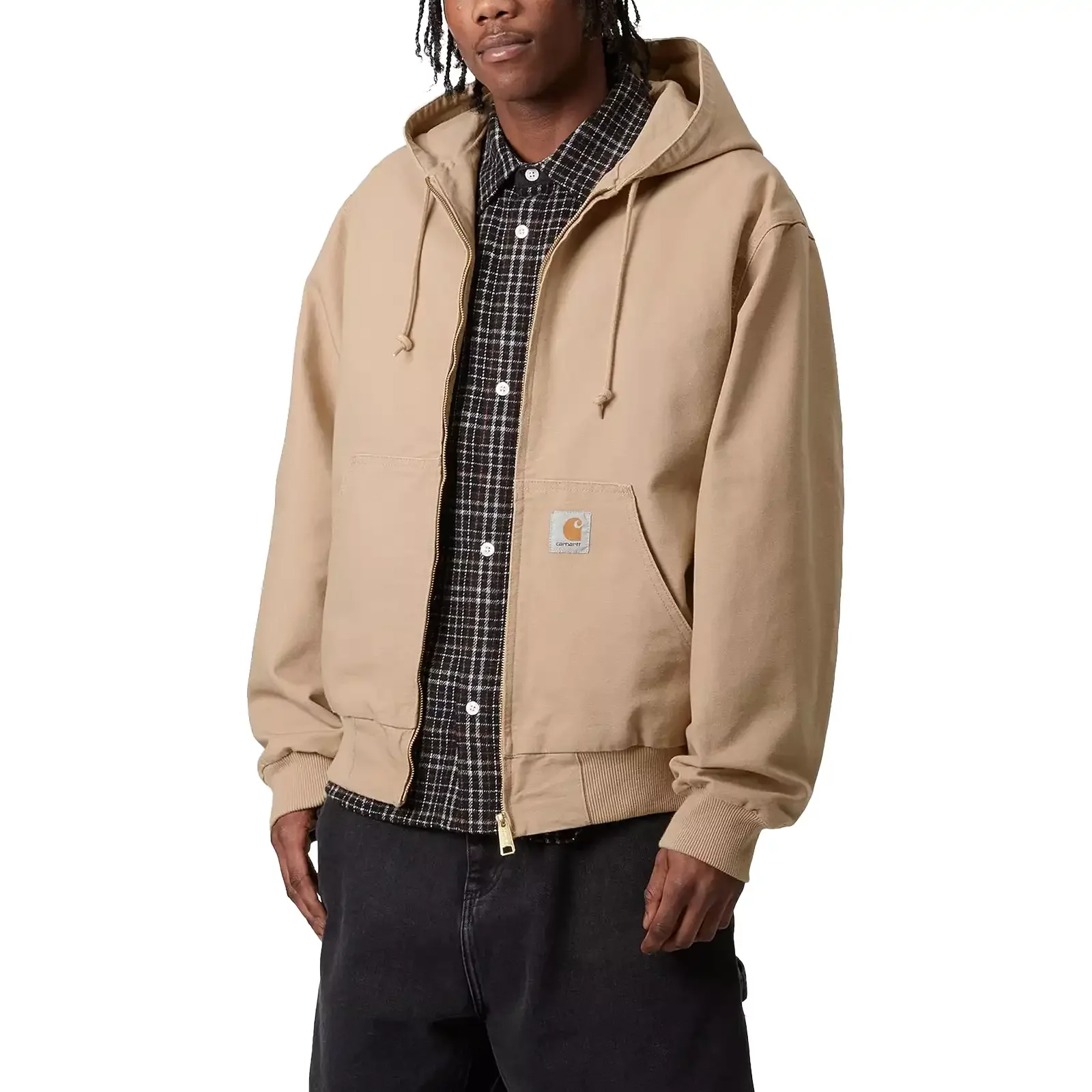 carhartt WIP ACTIVE JACKET ブラウン ACTIVE JACKET ダックジャケット-カーハート ダブルアイピー