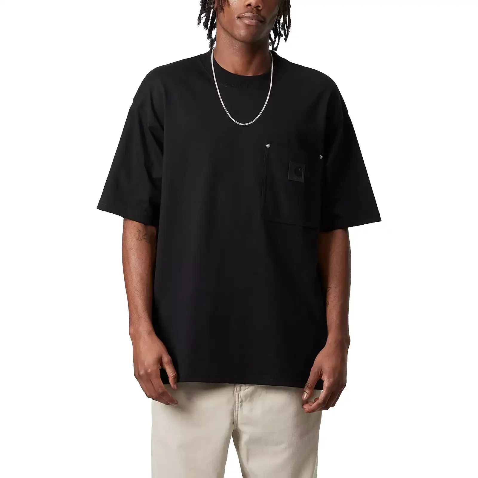 【関税&送料込】Carhartt Wip S S Eldon Pocket T-Shirt Black T-shirts Carhartt WIP S/S Eldon Pocket T-Shirt 'Black