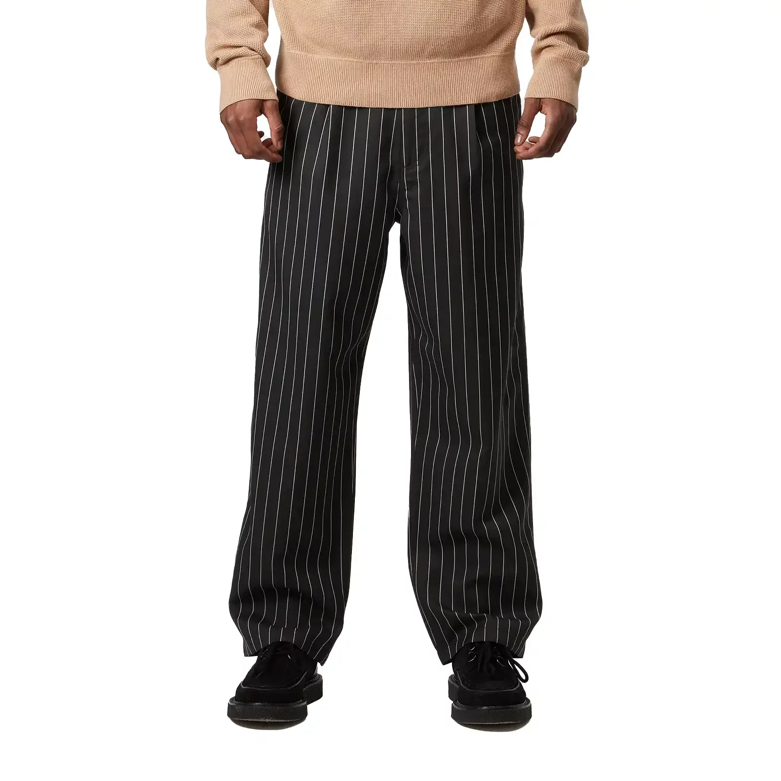 Carhartt WIP Seaton ストライプパンツ Seaton Pant - Seaton Stripe Black