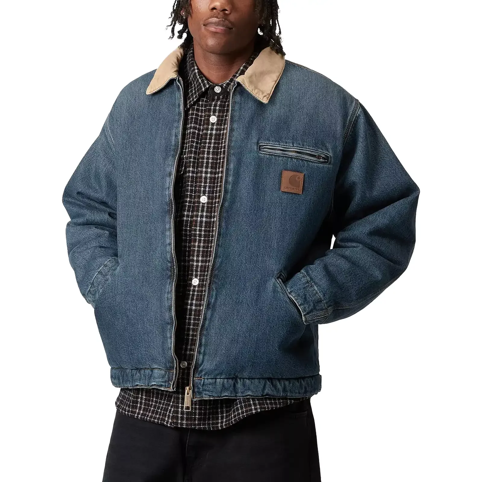Carhartt WIP OG DETROIT JACKET Sサイズ Kurtki Carhartt WIP OG Detroit Jacket 'Blue' (I034734-2XN4Q