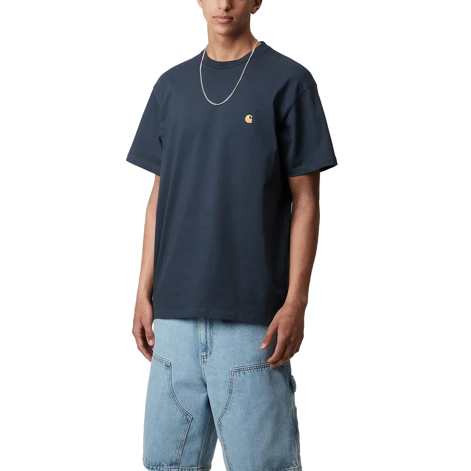 ★即発【Carhartt WIP】i026391 S/S CHASE T-SHIRT Carhartt WIP Chase T-Shirt | WHITE / GOLD | SVD