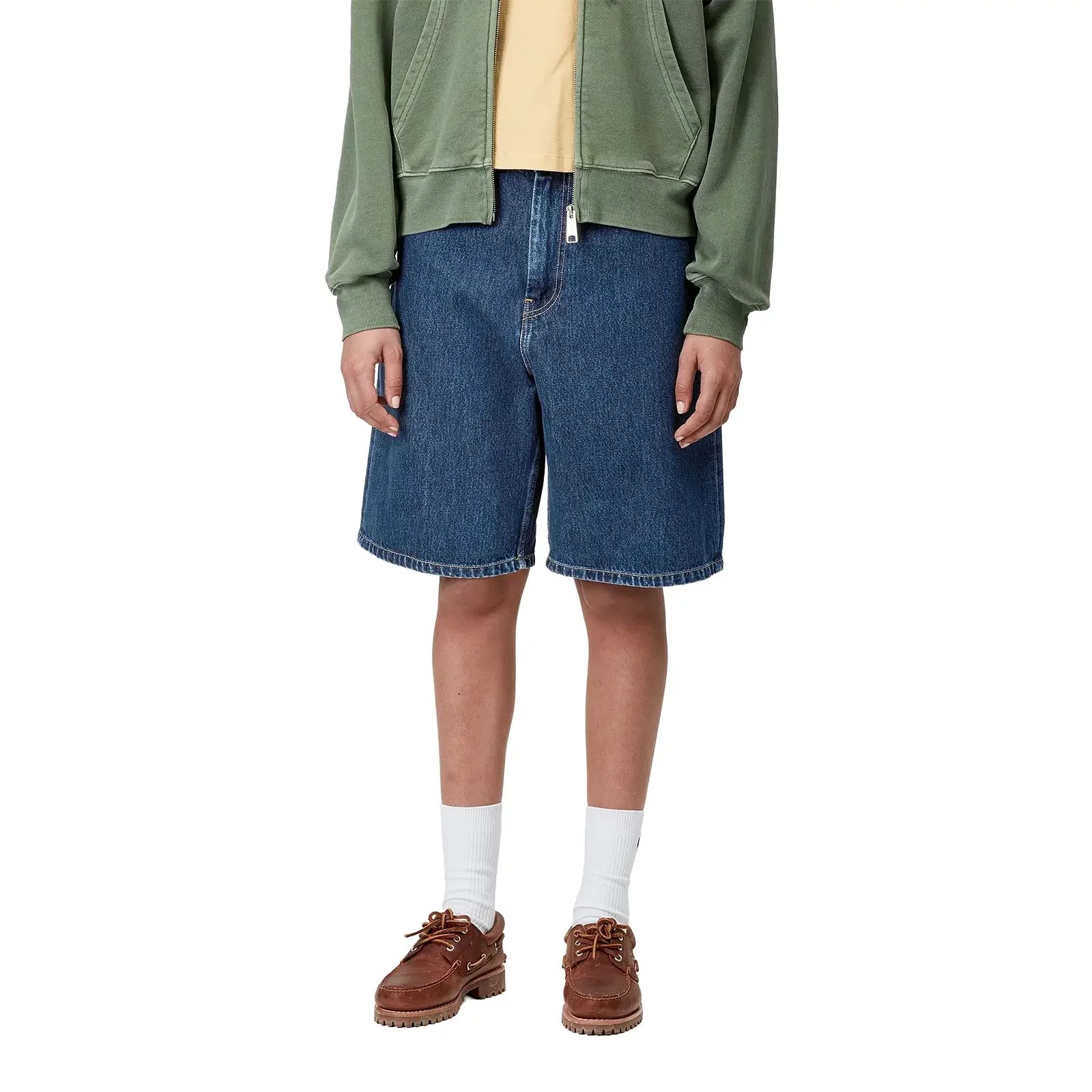 【新品、本物、当店在庫だから安心】 Shorts Carhartt Washed Stone 'Blue W Short Brandon WIP ウイスキー
