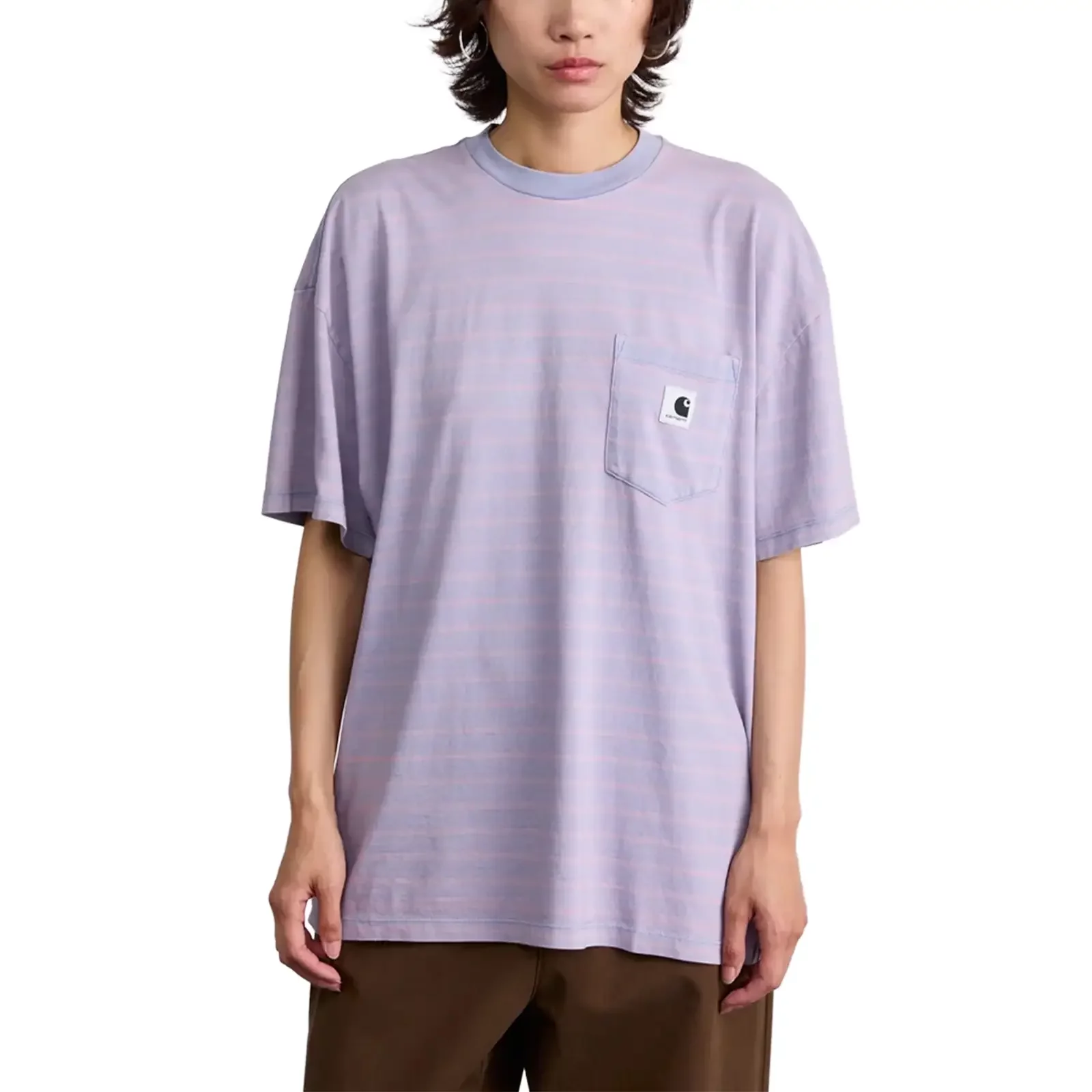 T-shirts Carhartt WIP Brodina Stripe T-Shirt W 'Hortensia