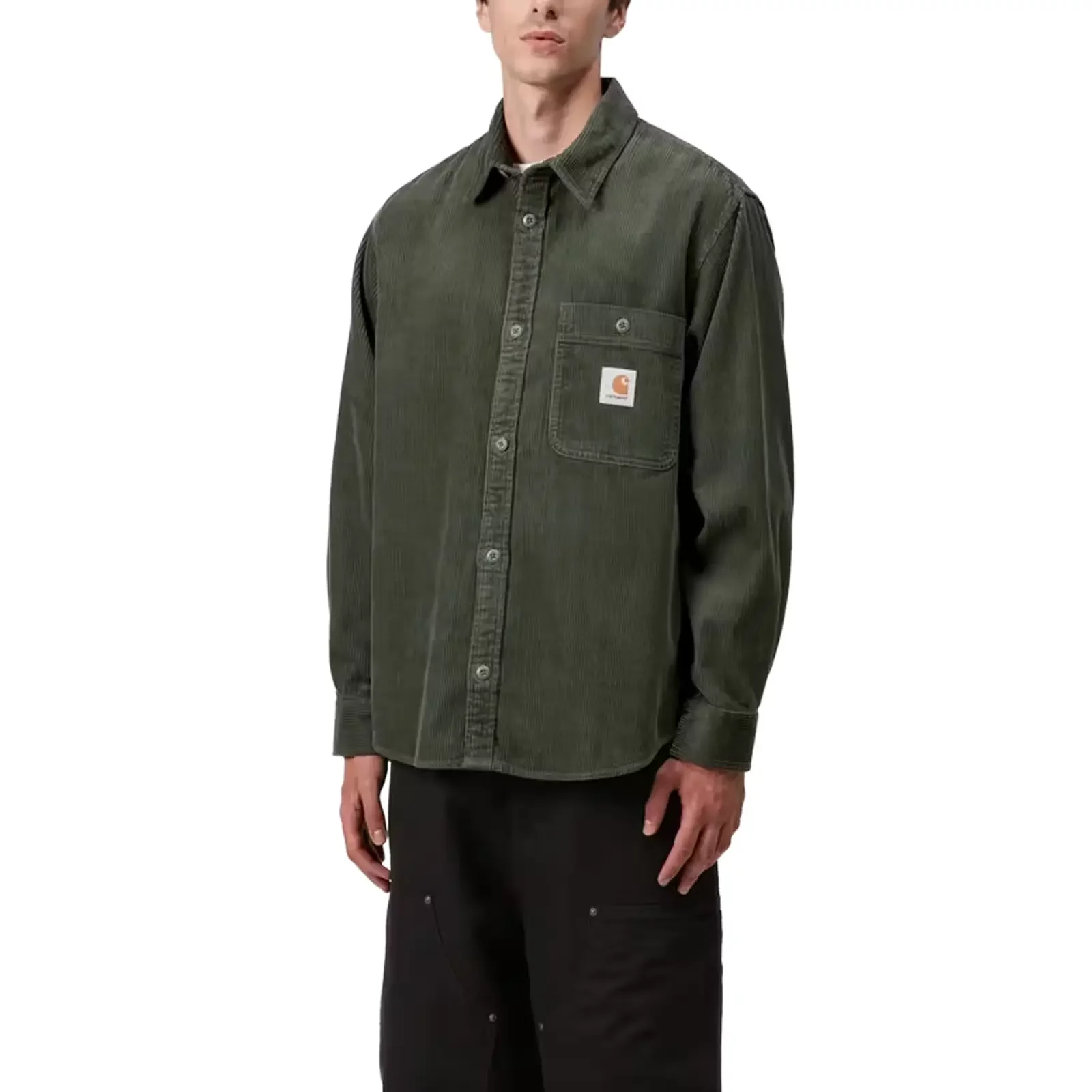 Shirts Carhartt WIP L/S Flint Shirt 'Opuntia' (I035837-2ZXXX