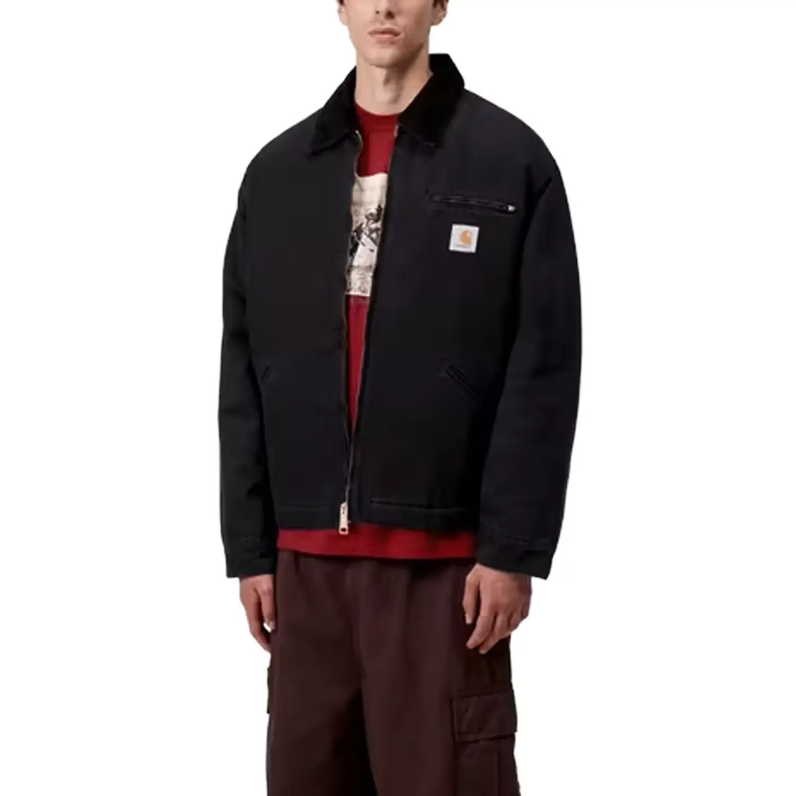 CARHARTT WIP OG Detroit Jacket ブラック Kurtka Carhartt WIP OG Detroit - czarny (black)