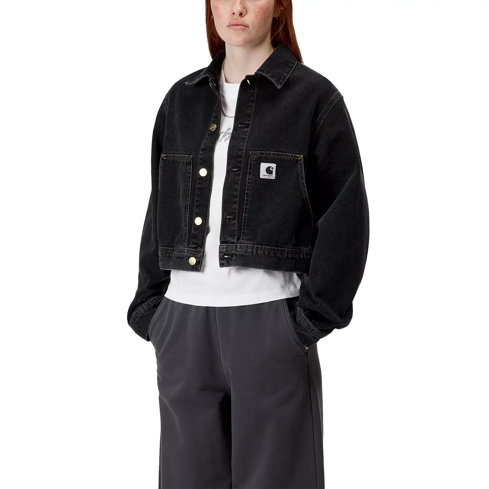 CARHARTT WIP|DENIM JACKETS (Arca Jacket (I034874 8906)) Jackets Carhartt WIP Arca Jacket W 'Black' (I034874-8906) | WSS