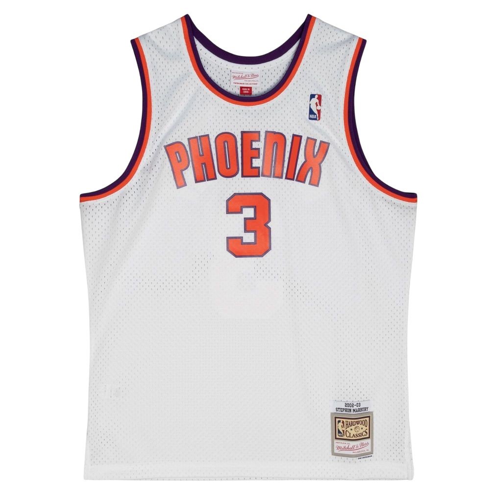 新品Mitchell&Ness Suns Marbury ユニフォーム Men's Mitchell & Ness Stephon Marbury White Phoenix Suns