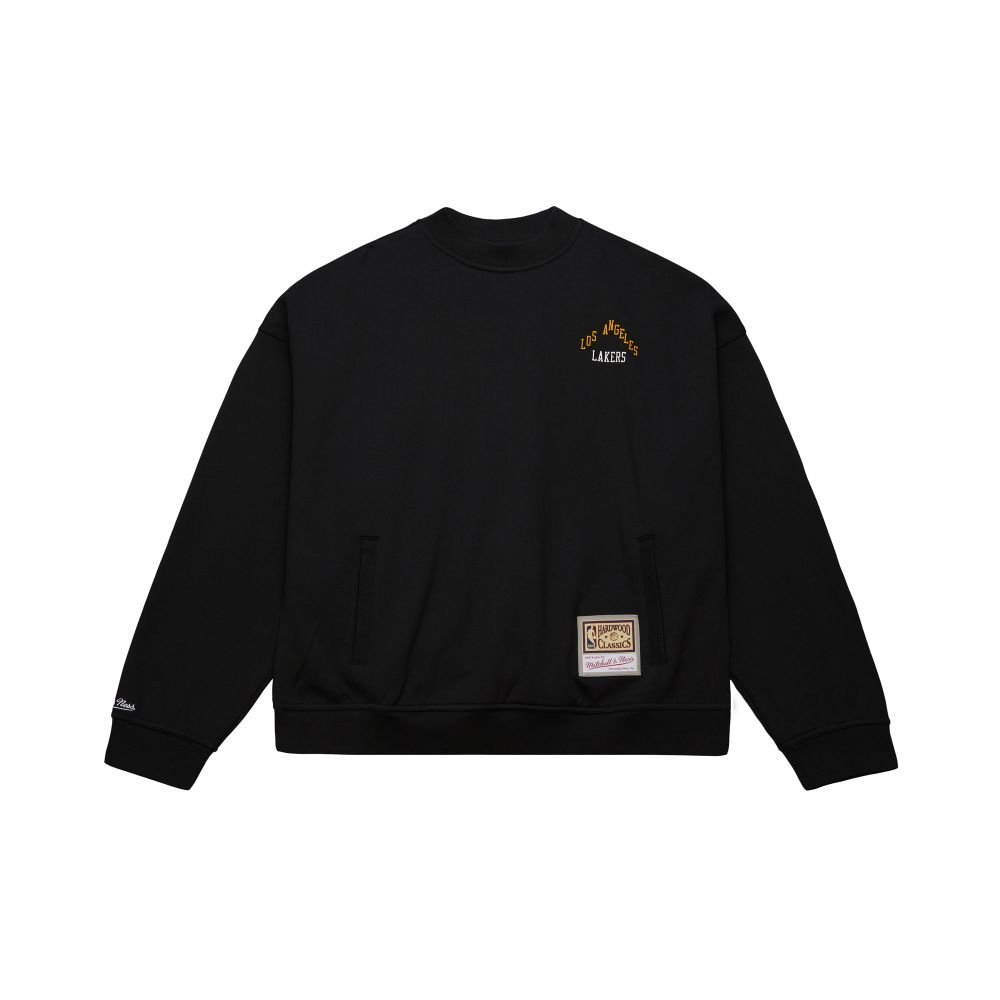 無料発送 Mitchell&Ness Lakers Angeles Los Crewneck Oversweep NBA トップス