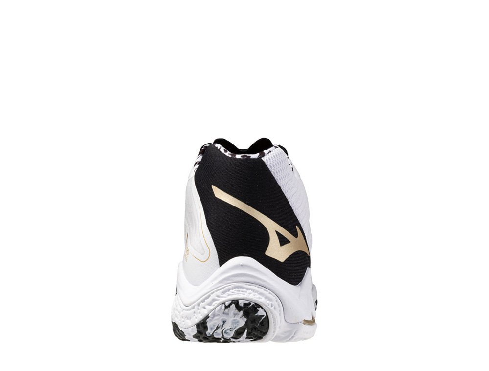 BUTY MIZUNO WAVE LIGHTNING Z8 MID(U) / WHITE/BLACK/GE GOLD