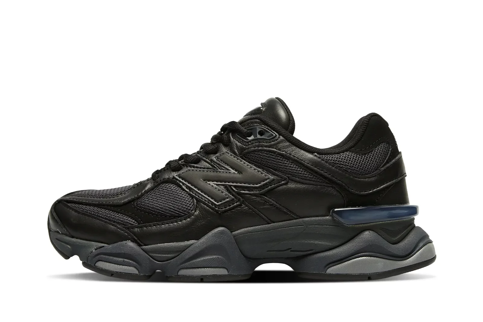 スニーカー NEW BALANCE 25FW Black 9060 Sneakers U9060NRI New Balance 9060 Triple Black Leather Men's - U9060NRI - US