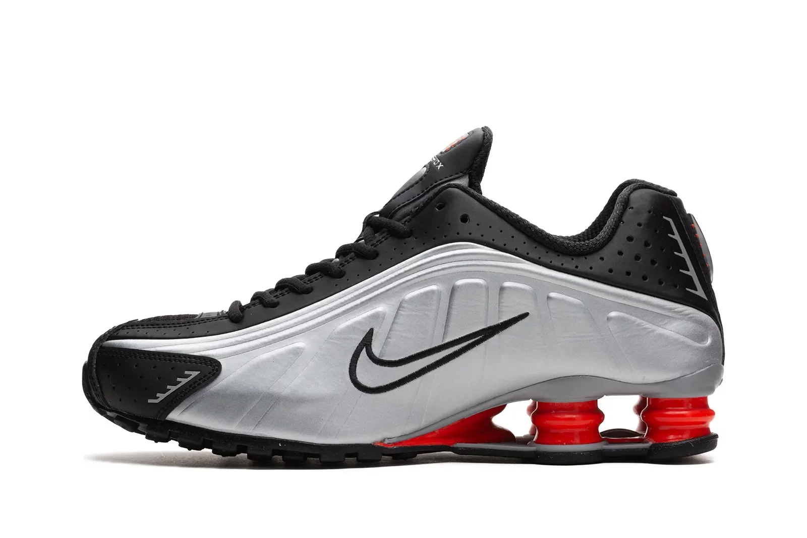 国内配送 NIKE W SHOX R4 WHITE/PHANTOM-PICANTE RED WMNS SHOX R4 - WHITE / PHANTOM / PICANTE RED