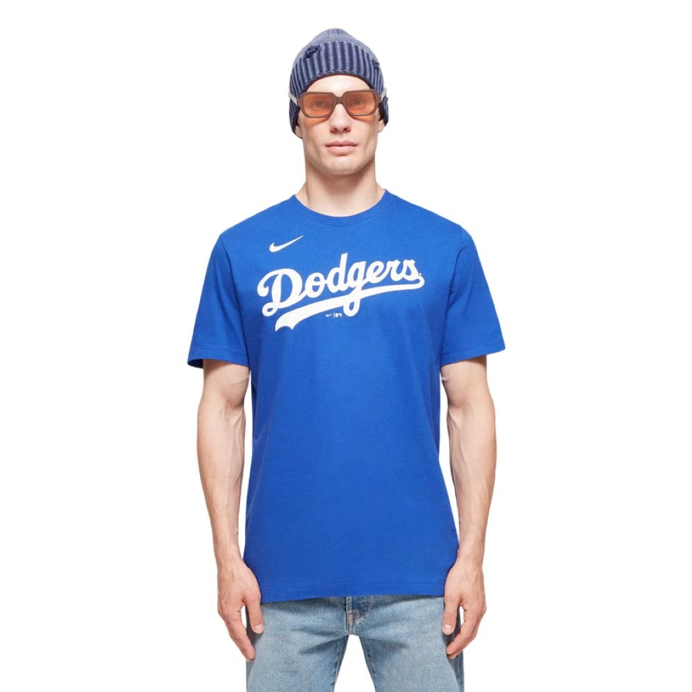 Nike MLB Fuse Wordmark Los Angeles Dodgers Blue Jersey [N199