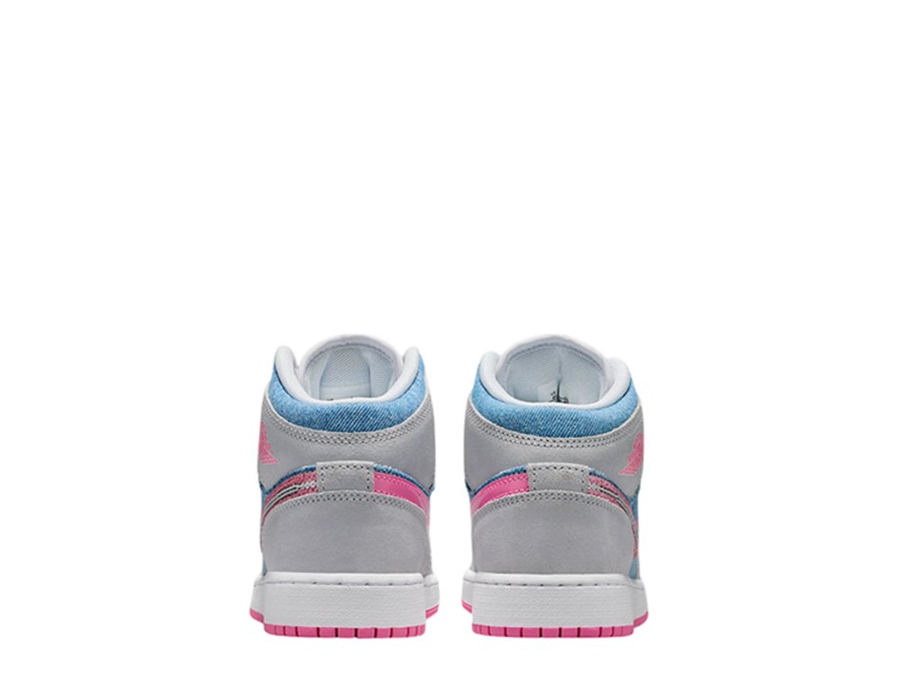 シューズ(女性用) Nike AirJordan 1 Mid SEGS HQ1999-400 23c Air Jordan 1 Mid GS Denim Sequin HQ1999-400