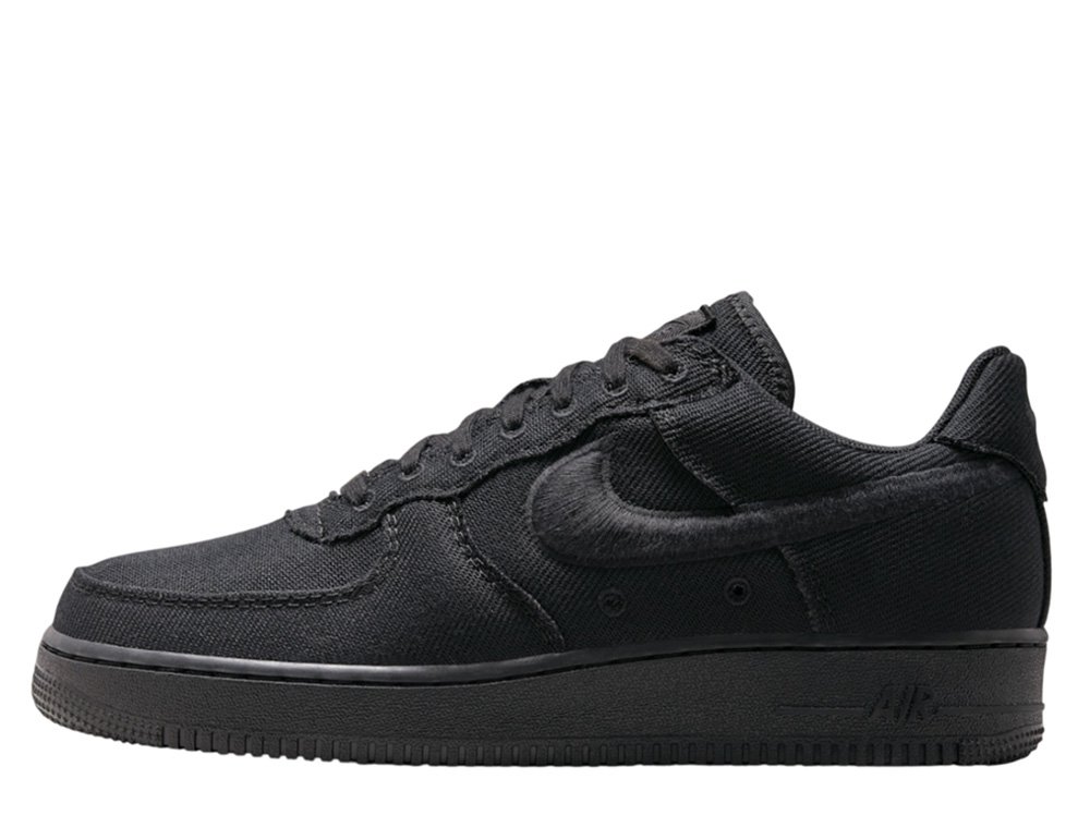 Nike Air Force 1 Low Canvas Shoes Black [HV1204-002