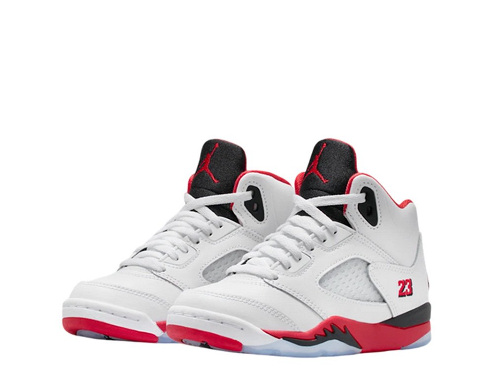 Jordan Retro 'Fire Red Black Tongue' (PS) White [HQ7979-101