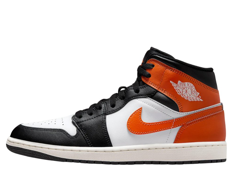 Air Jordan Mid Orange Shoes