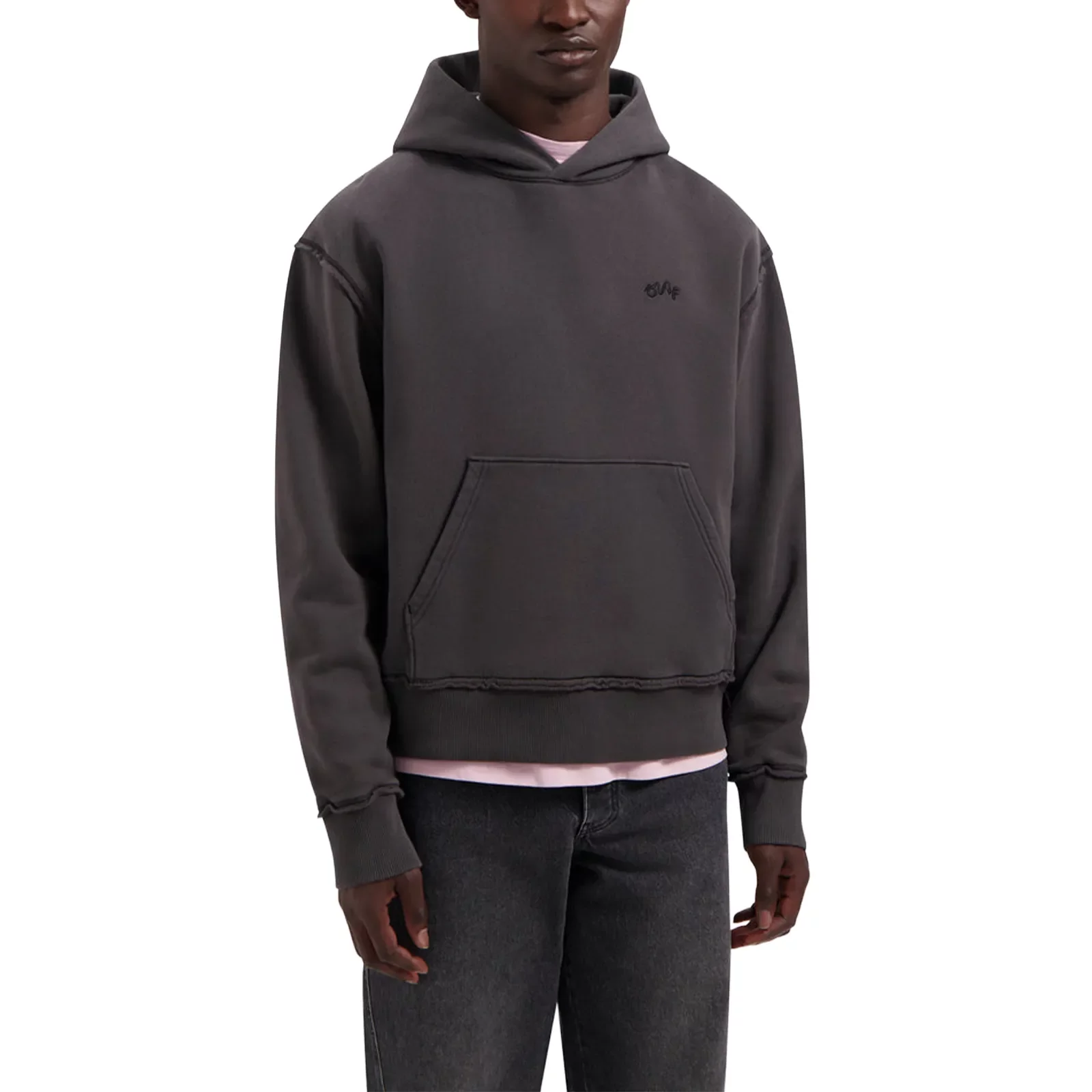 ★ LMC★ BASIC OG HOODIE charcoal 0LM23FHD120CRC LMC Retro Moving Logo Hoodie - Charcoal | International Store