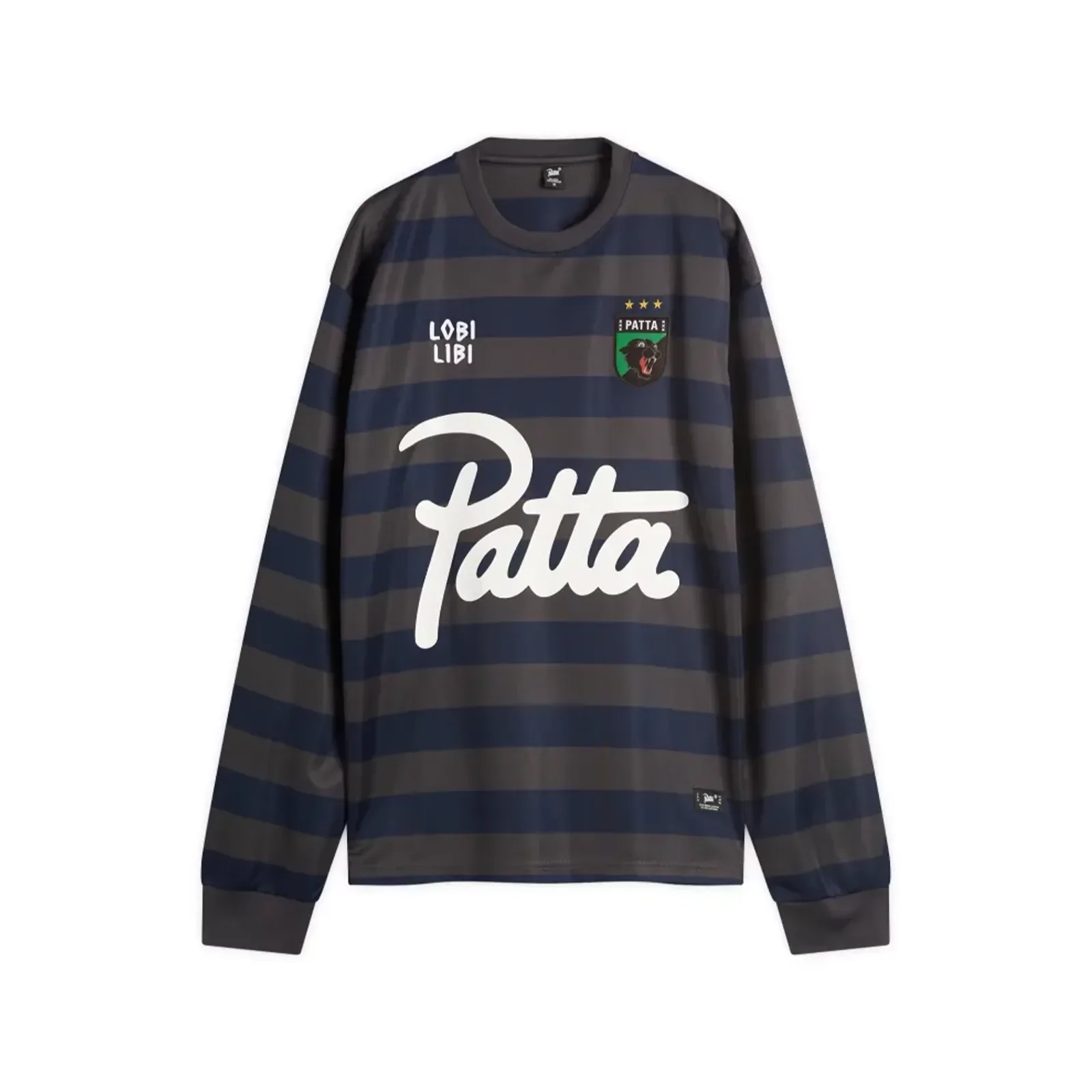 トップス PATTA Striped Long Sleeve Football Koszulki Patta Striped Longsleeve Football Jersey 'Forged