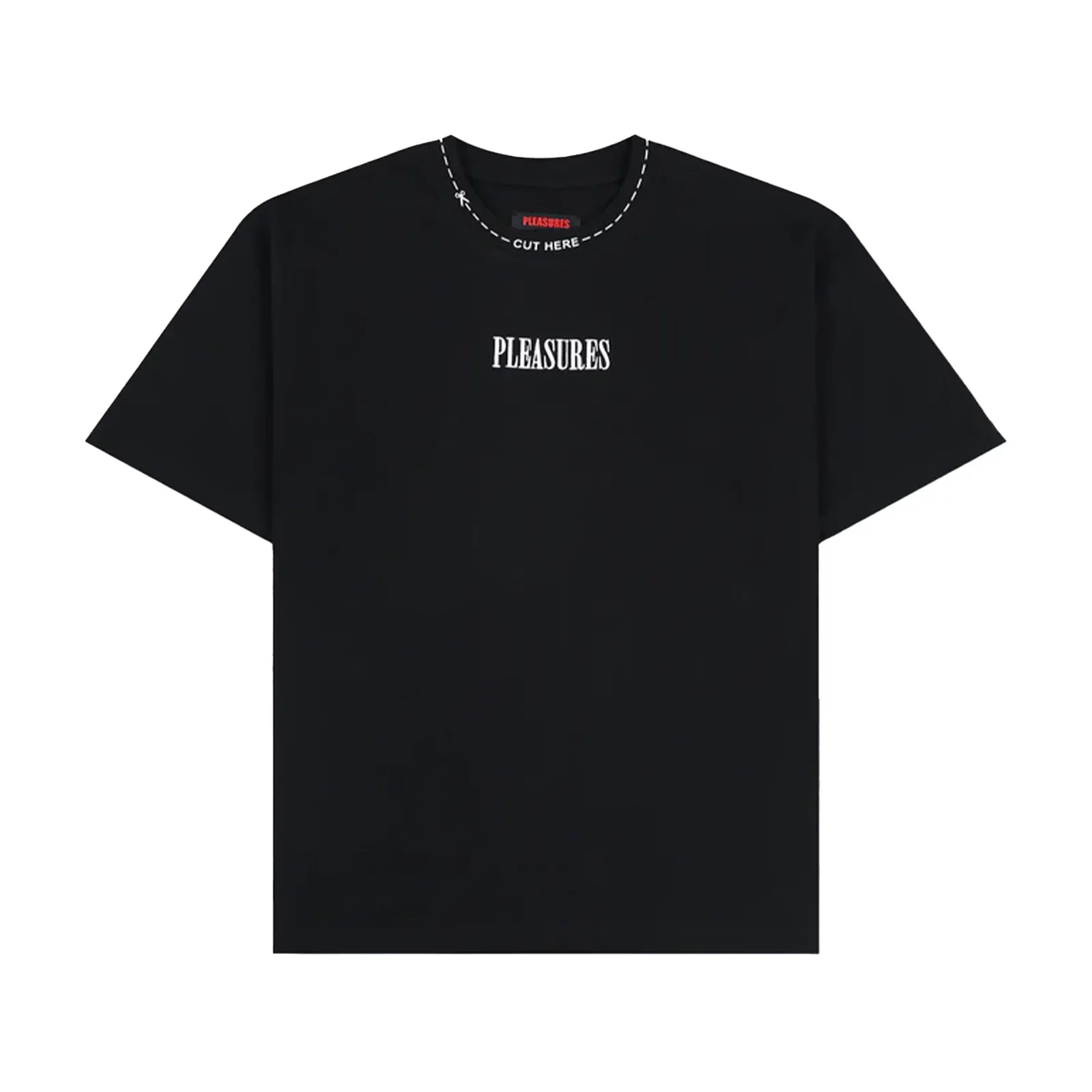 【PLEASURES】 ETERNAL T-SHIRT Black Koszulki Pleasures Cut Here Heavyweight T-Shirt 'Black