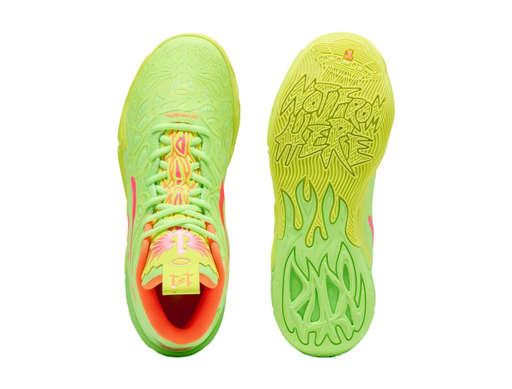 Puma MB.04 x LaMelo Ball Gem Yellow Alert-Green Glare-Pink