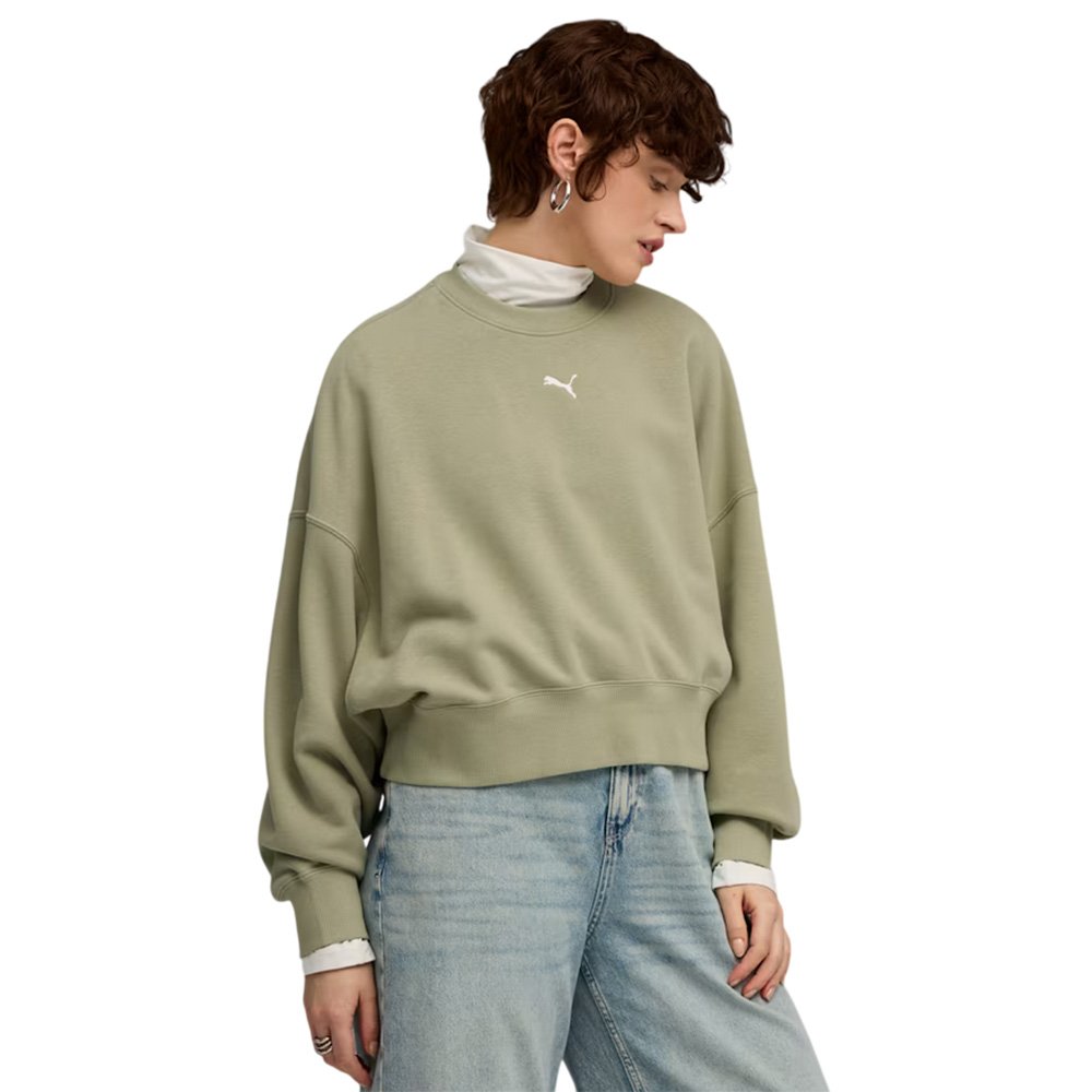 Puma Over-Oversized Crew TR Sweatshirt Green