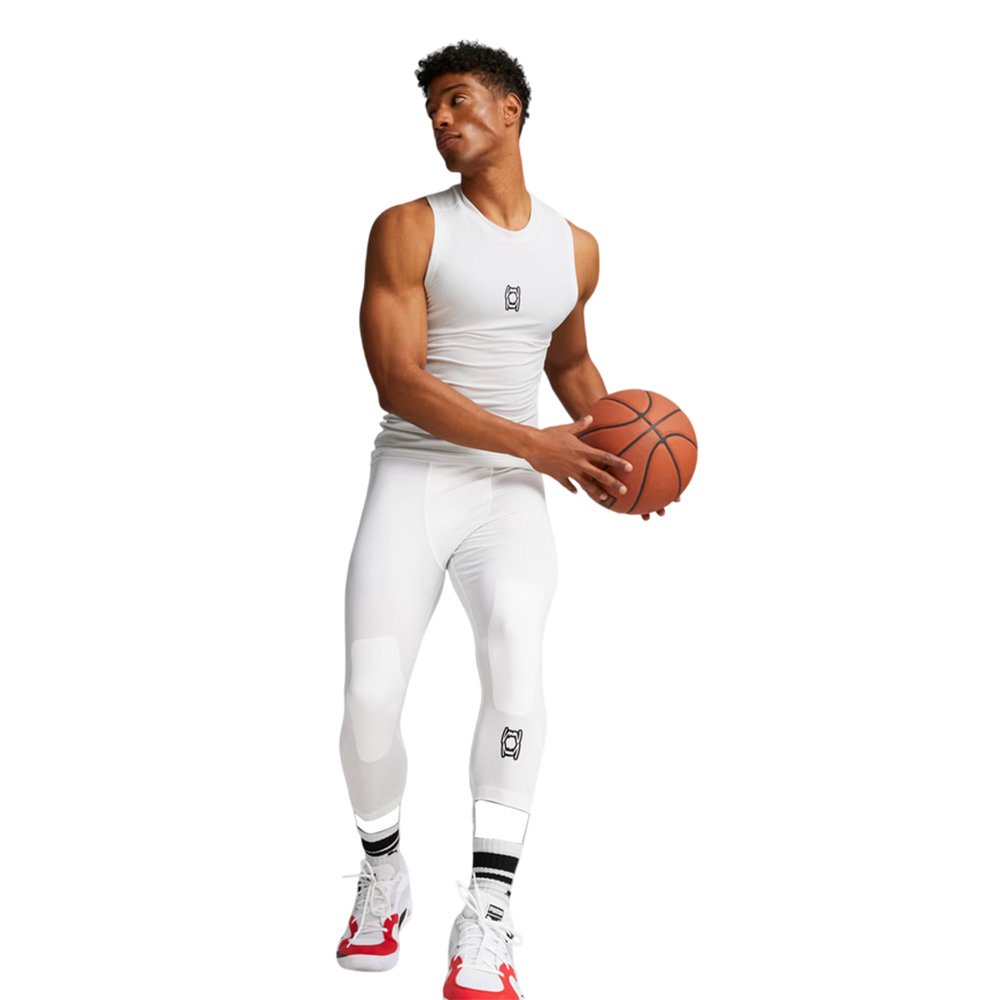 Puma Hoops Team Sleeveless Basketball Top White [67663002