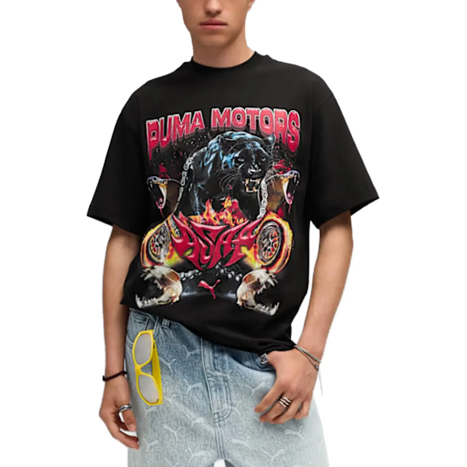 PUMA × TANGRAM TEE PUMA BLACK TGA-MT180 PUMA × TANGRAM TEE PUMA BLACK TGA-MT180