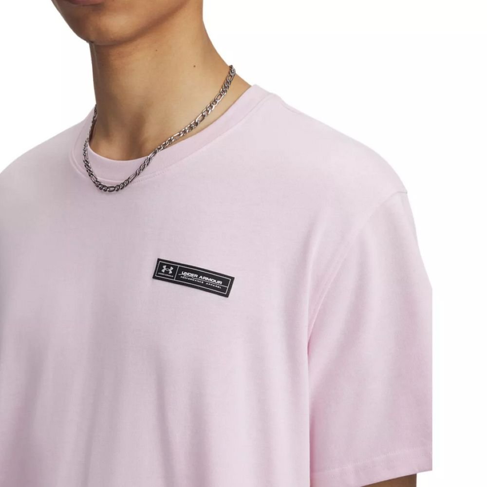 Under Armour Heavyweight Armour Label T-Shirt Pink [1382831