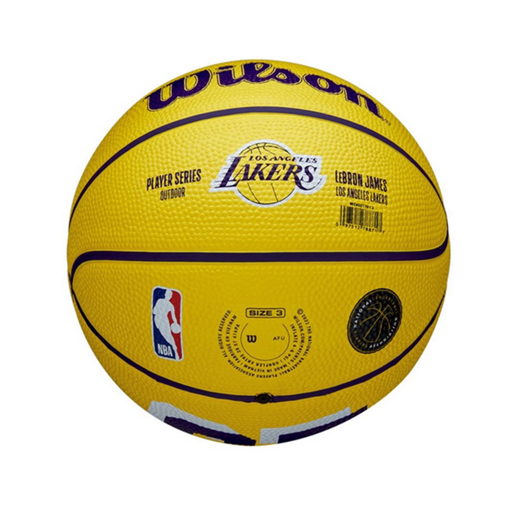 Wilson NBA Player Icon Mini LeBron James Size Yellow