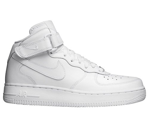 nike air force 1 mid (gs) "all white" białe nike air force 1 mid (gs) "all white" białe