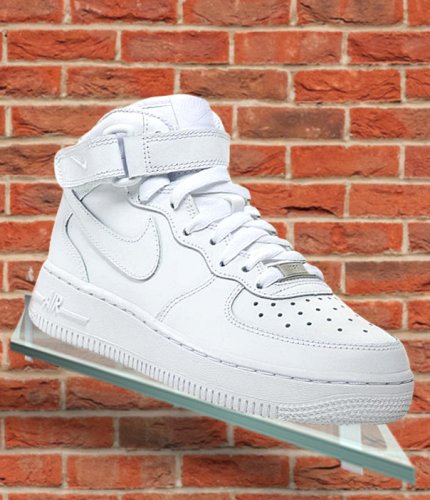 nike air force 1 mid (gs) "all white" białe nike air force 1 mid (gs) "all white" białe