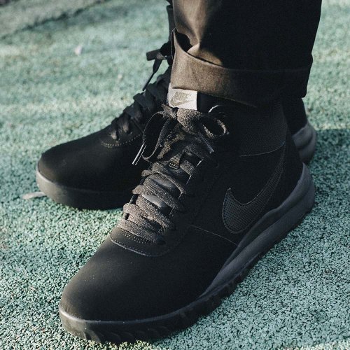 nike hoodland suede black