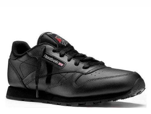 reebok classic leather "black" junior czarne reebok classic leather "black" junior czarne