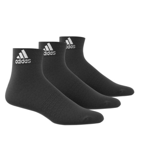 adidas performance thin ankle socks 3 pairs czarne adidas performance thin ankle socks 3 pairs czarne