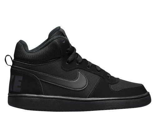 nike court borough mid (gs) czarne nike court borough mid (gs) czarne