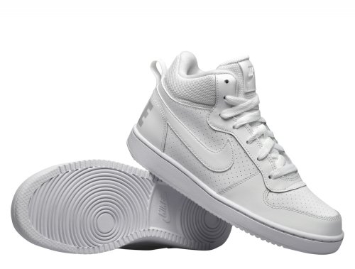 nike court borough mid (gs) białe nike court borough mid (gs) białe